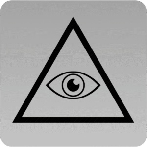 Black eye in triangle shape gray background dehraflicks.com Black Eye in Triangle Shape – Gray Background