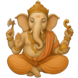 Ganesh ji Sitting Pose PNG Transparent Background β dehraflicks.com Ganesh ji sitting pose light color PNG transparent background
