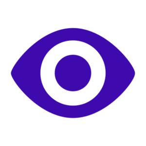 Blue Eye Icon – Transparent Background