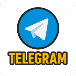 Telegram logo PNG with background for user interfaces, social media banners, and video content.