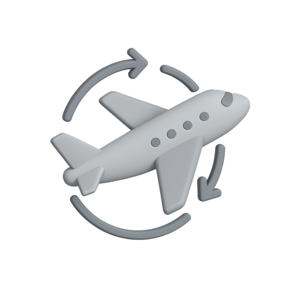 Aeroplane flight icon PNG for travel, airline, and aviation-themed design