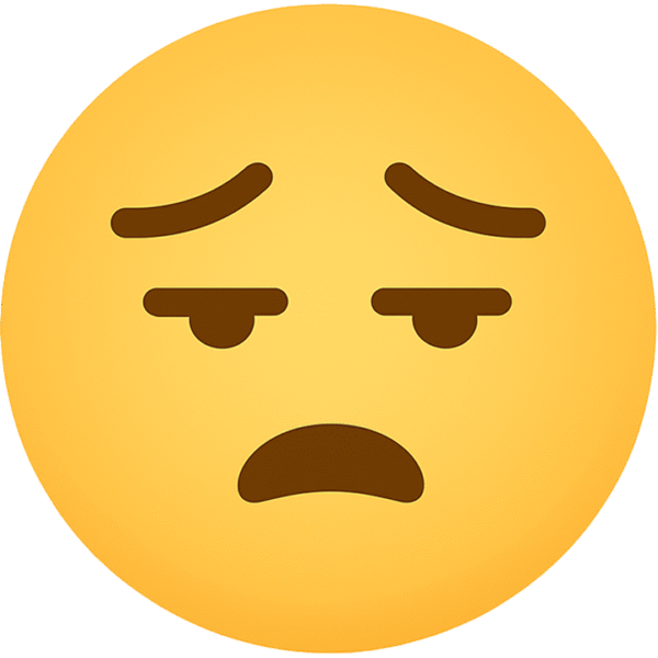 Bored emoji transparent PNG with no background for free download