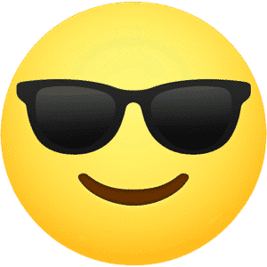cool emoji transparent PNG no background