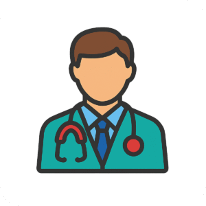 Doctor men icon PNG for healthcare, medical services, and hospital websites