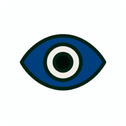 Evil Eye Icon PNG with Background – DehraFlicks Evil eye icon PNG with background for spiritual and design use