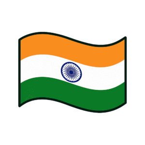 Flag wave icon PNG with background for banners, national graphics, and motion visuals