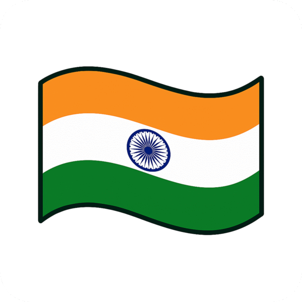 Flag wave icon PNG with background for banners, national graphics, and motion visuals