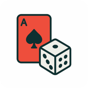 Gamble icon PNG for casino, gaming UI, and betting visuals