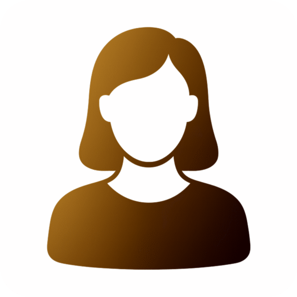 Girl gradient corporate icon PNG for office, business, startup, and team design visuals