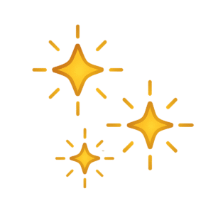 Glowing sparks icon PNG for light effects, celebration designs, and magical visuals