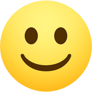 Happy full emoji transparent PNG for creative digital use