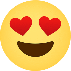 heart eyes emoji transparent background free PNG download
