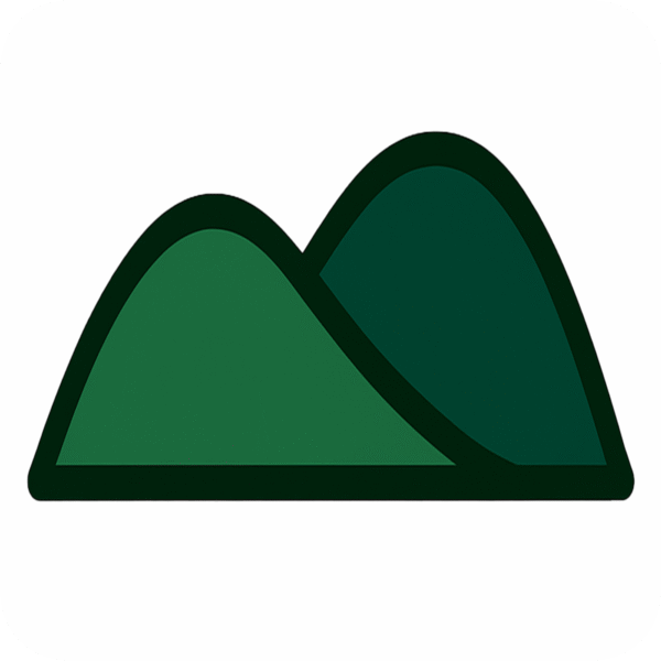 hills icon background PNG for landscape designs