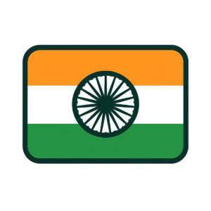 India flag icon PNG with background – perfect for national, cultural, and educational content.