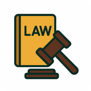 Law icon PNG with background – ideal for legal websites, court visuals, justice illustrations, and civic designs.