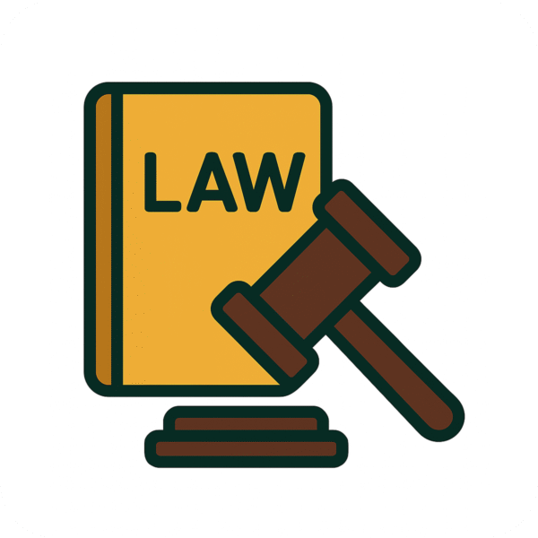 Law icon PNG with background – ideal for legal websites, court visuals, justice illustrations, and civic designs.
