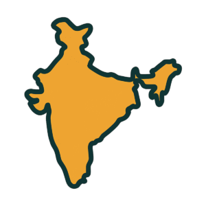 Map India Icon PNG with Background – High-Quality Geographical Vector for Indian Projects
