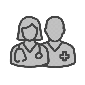 Medical Staff Doctors Icon PNG with Background – Perfect for Hospitals and Healthcare UI
