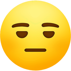 meh emoji transparent background free PNG