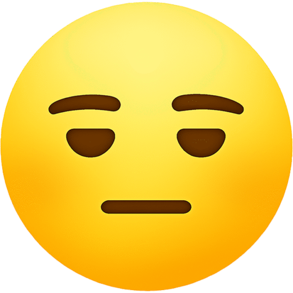 meh emoji transparent background free PNG