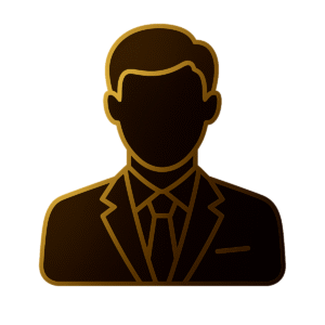 Corporate Men Icon PNG with Background – Professional Male Avatar for Business UI