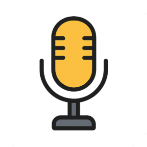 Mic Icon PNG with Background – High-Quality Microphone Graphic