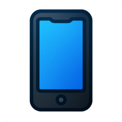 Download Mobile Icon PNG with Background – Tech UI Symbol Mobile Icon PNG with Background – Smartphone Symbol