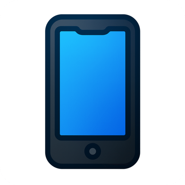 Mobile Icon PNG with Background – Smartphone Symbol