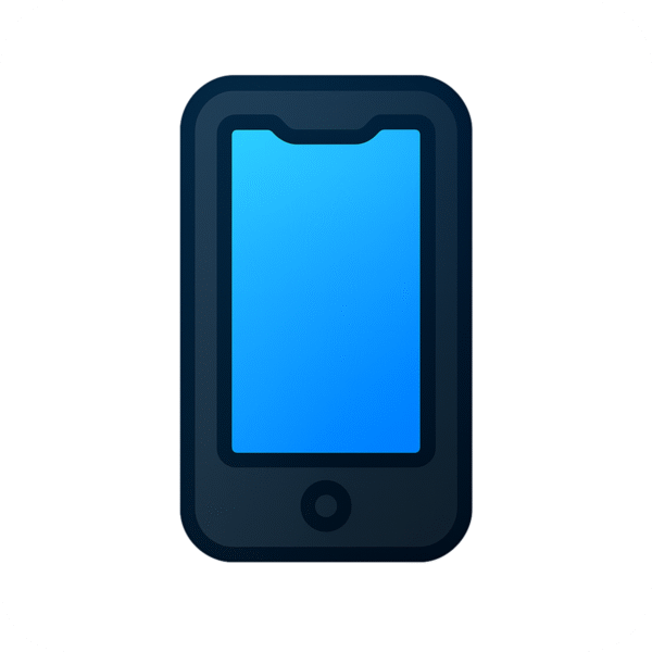 Mobile Icon PNG with Background