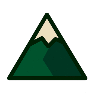 Mountain Green Icon PNG with Background