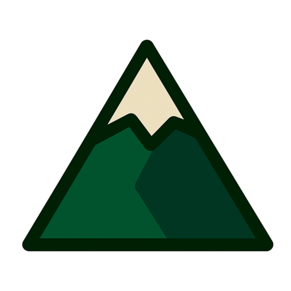 Mountain Green Icon PNG with Background