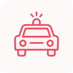 Police Car Icon PNG Download – High Resolution with Background Police Car Icon PNG with Background