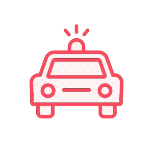 Police Car Icon PNG with Background