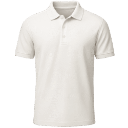 Polo shirt mockup white PNG transparent free download
