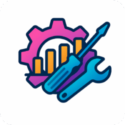 Setting graph icon PNG with background for dashboard and analytics UI.