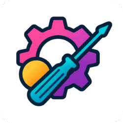 Setting tools icon PNG with background for user interface and web development projects.