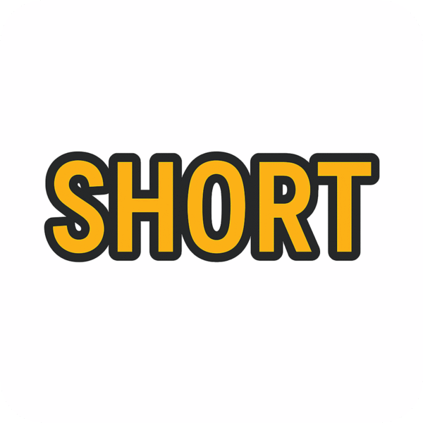 Short Text Icon PNG with background for design, interface, and digital use.