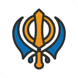 Sikh Religion Punjabi Icon PNG with background for educational, cultural, and digital use.