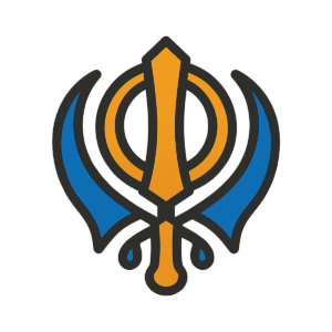Sikh Religion Punjabi Icon PNG with background for educational, cultural, and digital use.