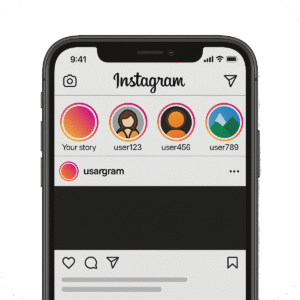 Instagram interface icon PNG with background for social media, UI/UX, and content design use.