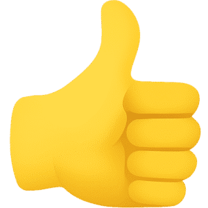 Thumbs Up Emoji Transparent PNG Free Download