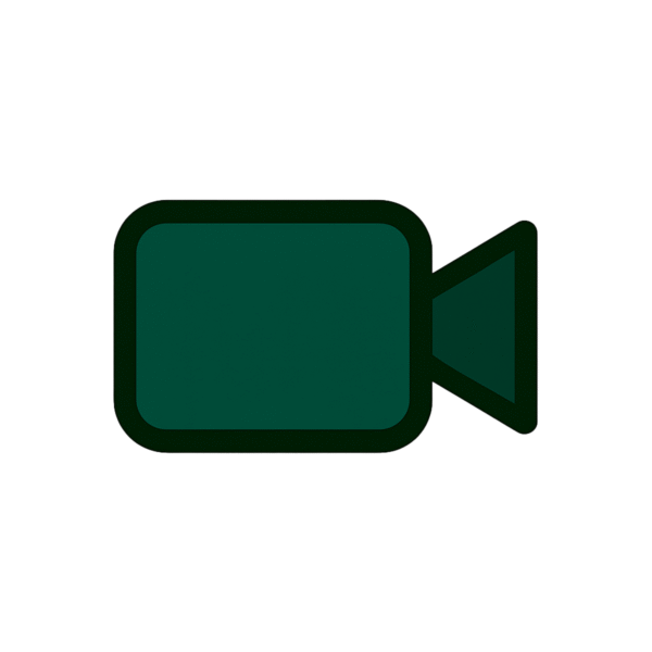 video icon PNG with white background for media players and thumbnails