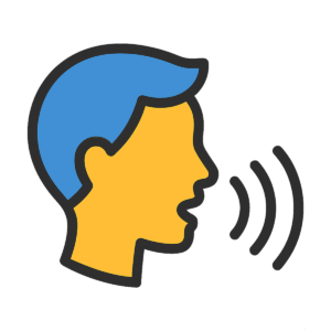 voice speaking icon transparent PNG – podcast and audio UI element