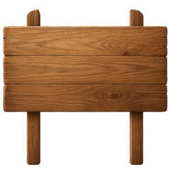 Wooden sign board transparent background PNG download