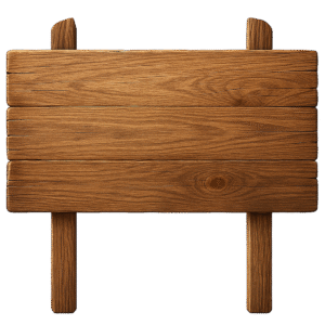 Wooden sign board transparent background PNG download
