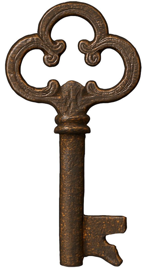 Antique Key PNG – Free Download for Vintage Designs and Graphic Projects