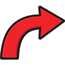 Bent Arrow Transparent PNG – Free Download for Design and Editing