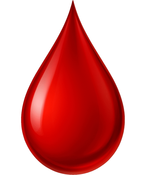 Blood drop transparent PNG for medical, health, and digital design projects