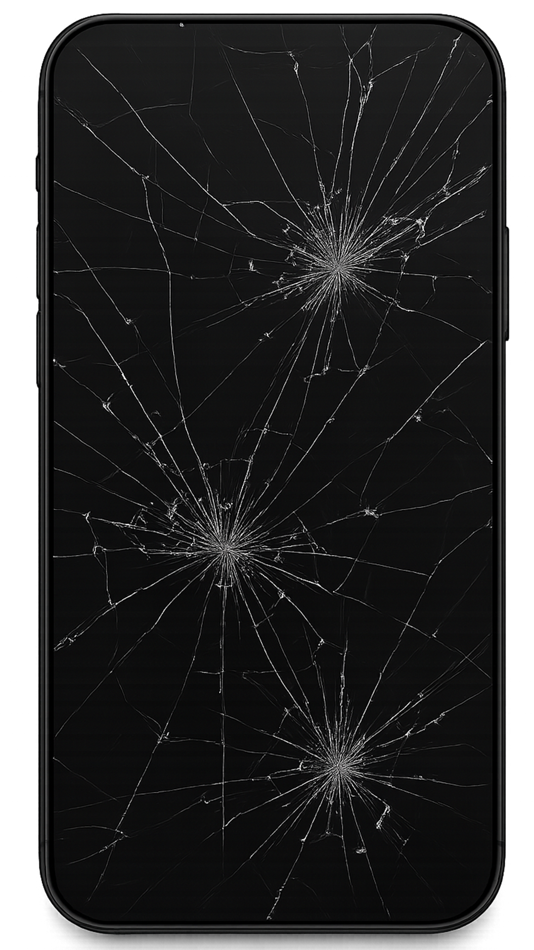 Broken Smartphone Screen PNG – Free Download for Video and Graphic Effects