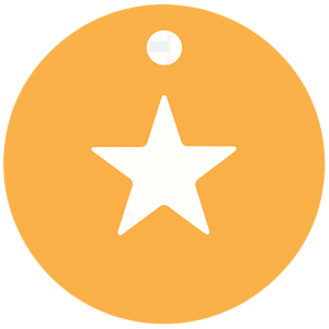 Circular Badge PNG with Star – Free Download for Design and Branding Circular Badge PNG with Star – Free Download for Design and Branding